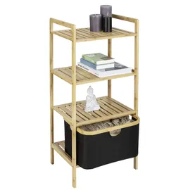 Wenko Ecori Standregal 44 x 93,5 x 33 cm Schwarz