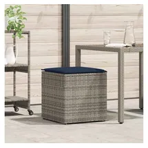 vidaXL Kissenbox mit Speicher 50 x 50 x 50 cm Grau/Blau
