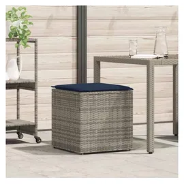 vidaXL Kissenbox mit Speicher 50 x 50 x 50 cm Grau/Blau