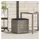 vidaXL Kissenbox mit Speicher 50 x 50 x 50 cm Grau/Blau