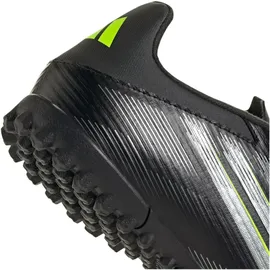 adidas F50 Club TF Fußballschuhe - core Black/Iron met./Lucid Lemon, 43 1/3