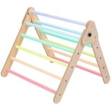 XXXLutz Xxxl Kletterdreieck, Gelb, Natur, Pastellgrün, Pastellblau, Holz, Birke, 72x62x71 cm, EN 71, Spielzeug, Kinderspielzeug, Sonstiges Spielzeug