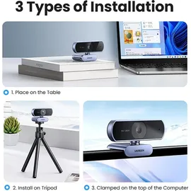 UGREEN Cm678 Hd Webcam in Grey