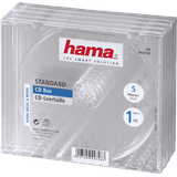 Hama 44748 CD-Leerhüllen 5er-Pack transperant