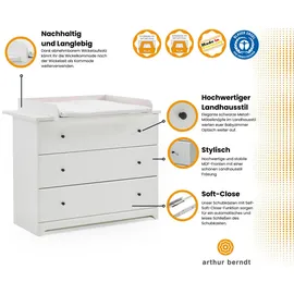 Arthur Berndt Wickelkommode THILO - weiß