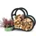 DanDiBo Ambiente Kaminholzregal Innen Metall 54 x 25 x 52 cm Schwarz