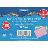 Stylex Karteikarten DIN A7 farbig