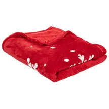Atmosphera Créateur d'intérieur Kuscheldecke 130 x 180 cm Rot