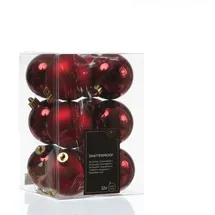 MARELIDA Christbaumkugeln - Weihnachtbaumskugeln - bruchfest - D: 6cm - glänzend/matt - ...