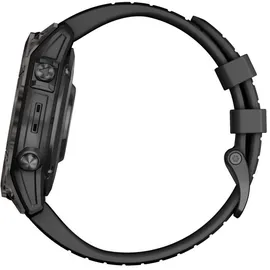Garmin Epix Pro (Gen 2) Sapphire 47 mm schwarz/carbongrau Titan mit Silikonarmband