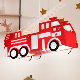 GLOBO RGB LED Kinder Feuerwehr Auto Hänge Pendel Decken Lampe Leuchte Farbwechsler Fernbedienung DIMMBAR Beleuchtung