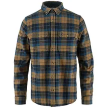 Fjällräven Singi Heavy Flannel Shirt M Dark navy-buckwheat brown