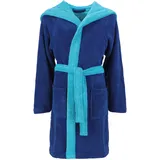 VOSSEN Kinderbademäntel Kinder Kapuze Bixie reflex blue/ice blue - 0008 - 110-116