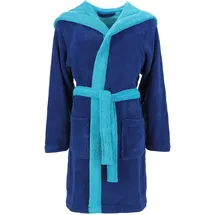 VOSSEN Kinderbademäntel Kinder Kapuze Bixie reflex blue/ice blue - 0008 - 110-116