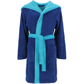 VOSSEN Kinderbademäntel Kinder Kapuze Bixie reflex blue/ice blue - 0008 - 110-116