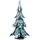 Dregeno Erzgebirge Massivholzbaum 9 cm grün/weiß
