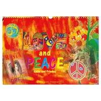 Calvendo Love and Peace Liebe und Frieden (Wandkalender 2026