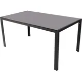 Mojawo Gartentisch Black tempered Glasplatte