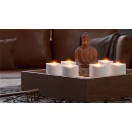 goobay LED Teelichter 6 St. 4 cm weiß