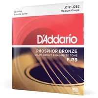 D'Addario Phosphor Bronze 12-String Medium, EJ39