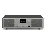 Sonoro MEISTERSTÜCK (Gen.2) Kompaktanlage mit CD Player (Airplay, Google Cast, Spotify, FM, DAB+) Matt Graphit