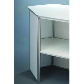 update displays Messetheke gerade, weiß 122,5 x 55,0 x 93,0 cm