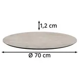 Veba Tischplatte Ø 70 x 1,2 cm Hellgrau