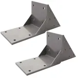 Mendler Dachsparrenadapter 14,5 x 35,5 cm grau Stahl 2 St.