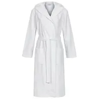 Ringella Unisex-Bademantel aus Frottee mit Kapuze und Bindegürtel, aufgesetzte Taschen, 45% Viskose 35% Polyester 20% Baumwolle (Frottee), Kapuze, Gürtel, Länge ca. 120 cm weiß XXL