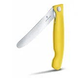 Victorinox Swiss Classic Gemüsemesser mit Wellenschliff faltbar gelb