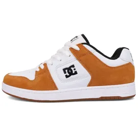 DC Shoes "Manteca", Herren, Gr. 9(42), weiß (wheat, weiß), Obermaterial: Leder (Kuh) / Futter: Textil / Außensohle: Gummi., Schuhe Schnürschuh