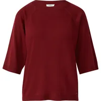 s.Oliver Leichter Kurzarm-Strickpullover rot 34