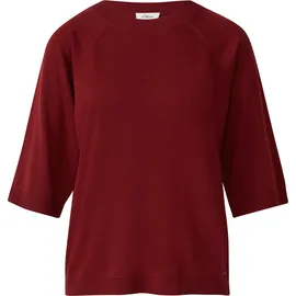 s.Oliver Leichter Kurzarm-Strickpullover rot 34
