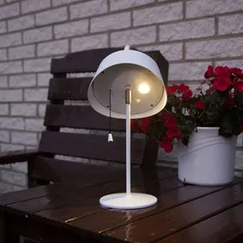 Star Trading LED-Solarlampe-'Cervia', weiss, Kunststoff, - Weiß