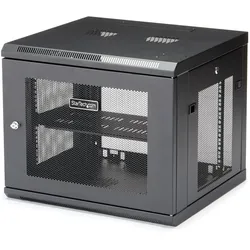 StarTech.com "9U Wall Mount Server Rack Cabinet - 4-Post Adjustable Depth (2"" t