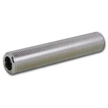ich-zapfe.de Gewindestutzen G 5/8“ mit beidseitigem Einstich, Innen Ø 7 mm, L=40 mm, Edelstahl