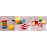 10 Stück Kleine Dosen mit Deckel Plastik, Mini Kunststoff Gefrierdosen, Wiederverwendbare Versiegelungsgläser Frischhaltedosen für zur Aufbewahrung von Snack Obst Gewürze Soßen (2 Stile 5 Farben)