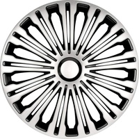 AUTO-STYLE Satz Radzierblenden Volante 14-Zoll Silber/Schwarz