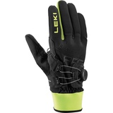 Leki PRC Boa Shark Handschuhe, Black-neon Yellow, EU 8.5