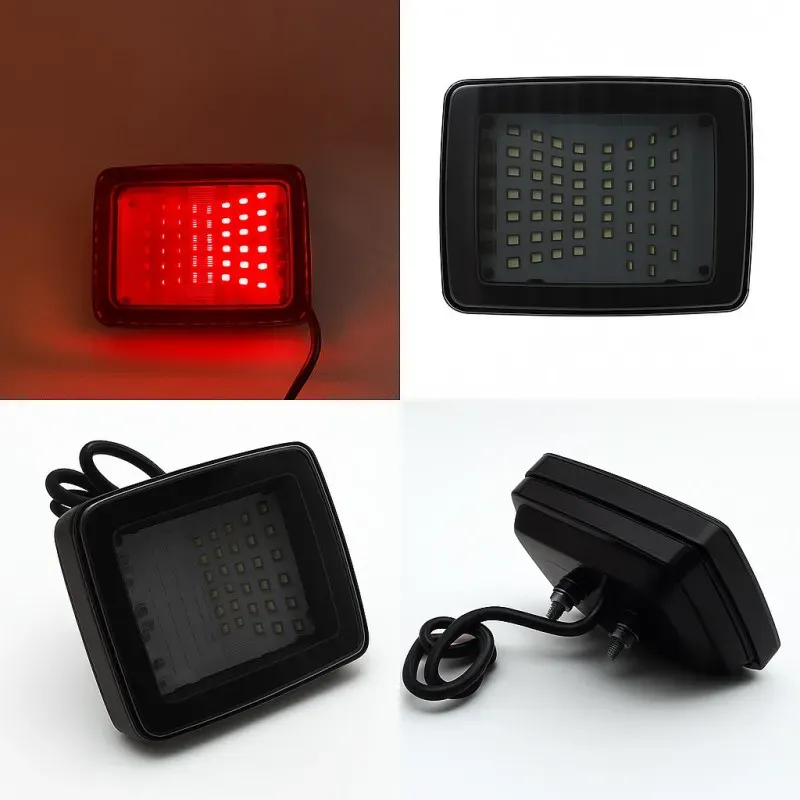 LED-Rücklicht mit 70 LEDs, 12–24 V, 2 Funktionen – Brems- und Positionslicht – rauchgetönt