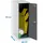 simonlocker montadas SimonRack Metallschrank Single mini 91,5 x 40 x 50 cm Grau/Anthrazit