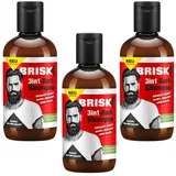 BRISK 3in1 Bart Shampoo reinigt sanft Bart, Gesicht und Haar Teebaumöl