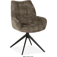 omg design Esszimmerstuhl Bali Polyester taupe 2er Set
