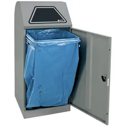 stumpf Abfalltrennung Modul-Vario 120, graualu-struktur, ProSlide-System, 120 Liter