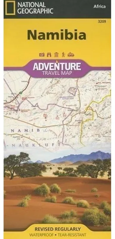 National Geographic Adventure Travel Map / National Geographic Adventure Travel Map Namibia  Karte (im Sinne von Landkarte)