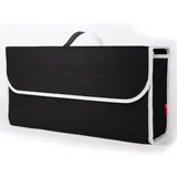 Multifunktionale Kofferraumtasche, Faltbar, Aus Weichem Filz, Schwarz, 50 × 17 × 24 Cm