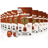 Lavazza Tierra for Africa Bio Organic, Espresso mit Noten von Karamell und Schokolade, 10x10 Kapseln, Nespresso kompatibel