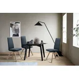 Stressless® Polsterstuhl Laurel, High Back, Größe L, mit schräggestellten Beinen in Eiche natur blau