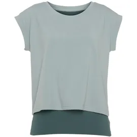 LASCANA ACTIVE 2-in-1-Shirt Damen grün Gr.XS (32/34)