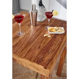FineBuy Bartisch 80 x 80 x 110 cm Braun
